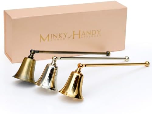 MINKY HANDY Brass Candle Snuffer - Silver Finish