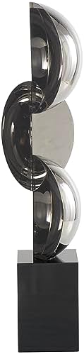 Deco 79 Crystal Geometric Black Statue
