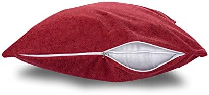 Wakefit Waterproof Terry Cotton Pillow Protector 2 Piece Maroon