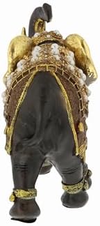 Deco 79 Polystone Elephant Decor Statue 10x4x9