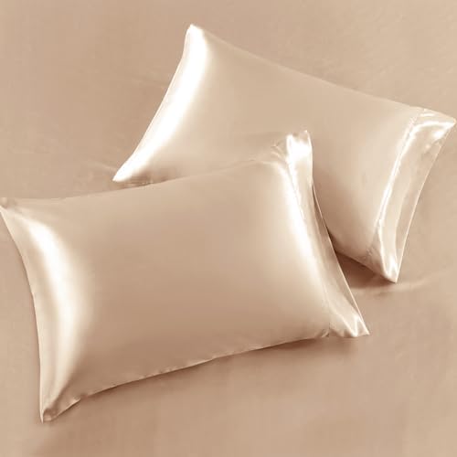 SiinvdaBZX 3-Piece Satin Bedding Set