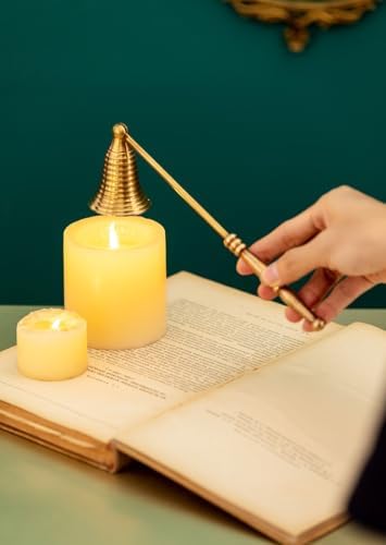 Vintage Brass Candle Snuffer with Long Handle