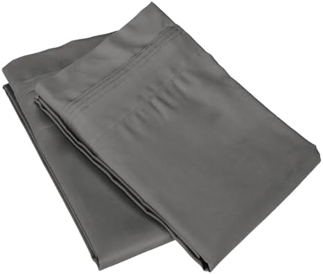 SUPERIOR 1000 Thread Count Pillowcase Set 2-Piece Standard Grey