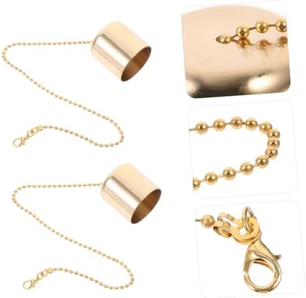Zerodeko Candle Snuffer Set 2pcs Brass Lampsafe Extinguisher Cap