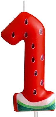 Watermelon Number 1 Birthday Candle for Kids