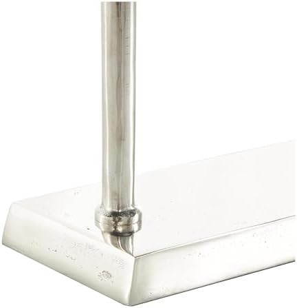 Deco 79 Marble Abstract Decorative Sculpture with Silver Stand