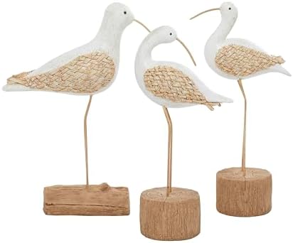 Deco 79 Polystone Bird Sculpture Home Decor Set of 3