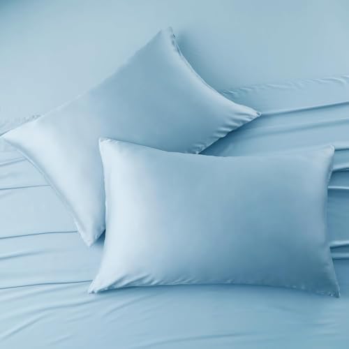 2 Pack Bamboo Cooling Pillow Cases King Size Set of 2