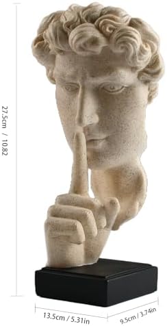 KalyZrts Sandstone Resin Thinker Style Abstract Statue