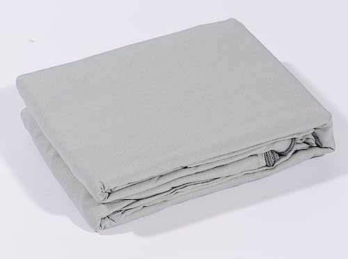 Micropuff Zippered Pillow Protectors Queen 20x30 4 Pack Gray