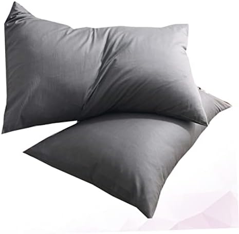 Amosfun 2-Pack Dark Grey Pure Cotton Pillowcases