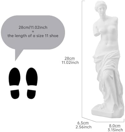 Venus de Milo Statue 11 Inch Greek Goddess Resin Sculpture