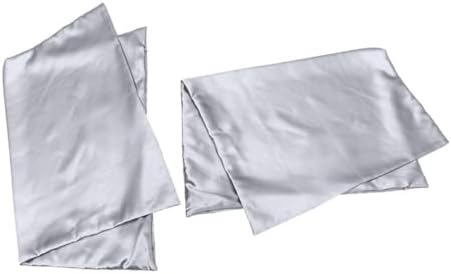 Ice Silk Pillowcase 1 Pair Cooling Zipper Pillow Covers