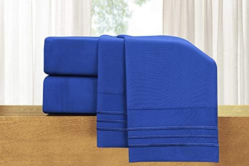 Elegant Comfort Luxury 5 Piece Bed Sheet Set - Royal Blue
