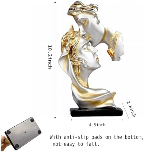 Kissing Lover Statue for Home Decor Accents