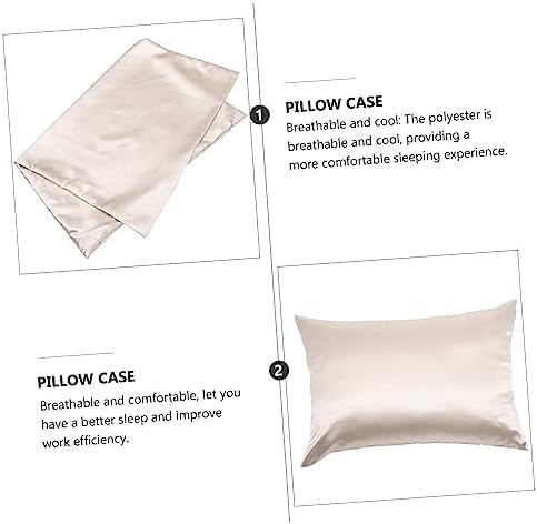 Luxshiny Pillow Case Set Zipper Easy-Care Polyester Pillow Covers