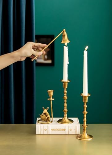 Vintage Brass Candle Snuffer with Long Handle