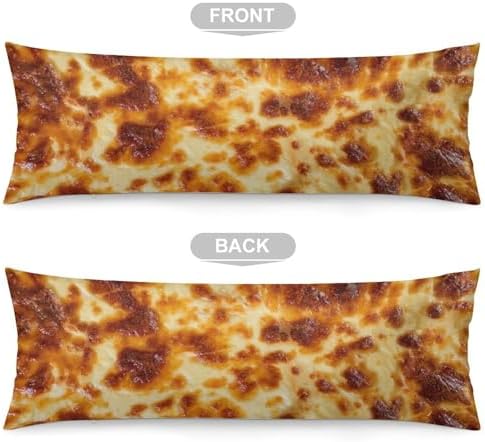 MEIKKO Baked Cheese Crust Pillow Cover 20x54 with Zipper