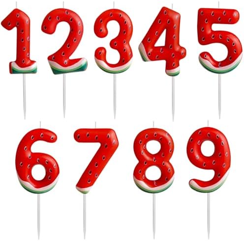 Watermelon Number 1 Birthday Candle for Kids