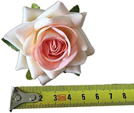 Sonze Artificial Flowers Velvet Rose 5cm 5PCS Brown