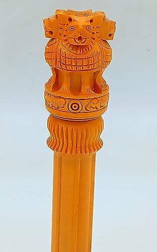 Wooden Ashoka Pillar 10 Inch Office Desk Decor Gift 1