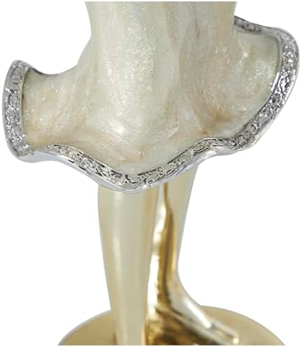 Deco 79 Resin Musician Statues Set of 2 4 x 14 Gold
