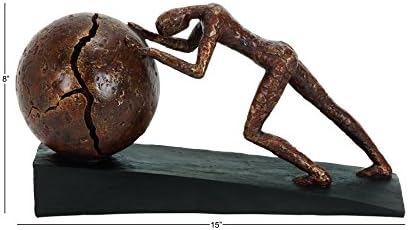 Deco 79 Polystone Sisyphus Statue with Ball