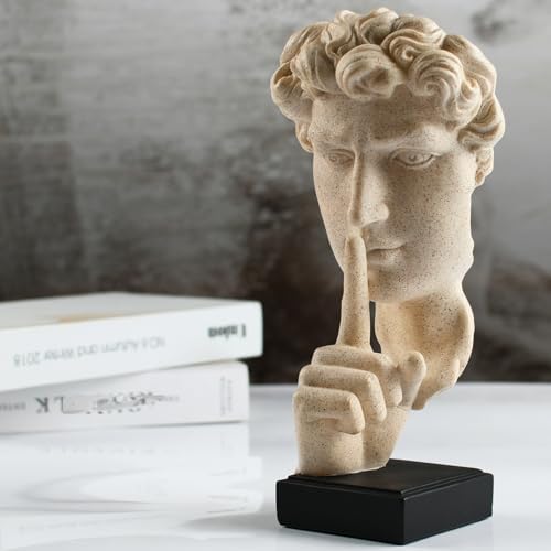 KalyZrts Sandstone Resin Thinker Style Abstract Statue