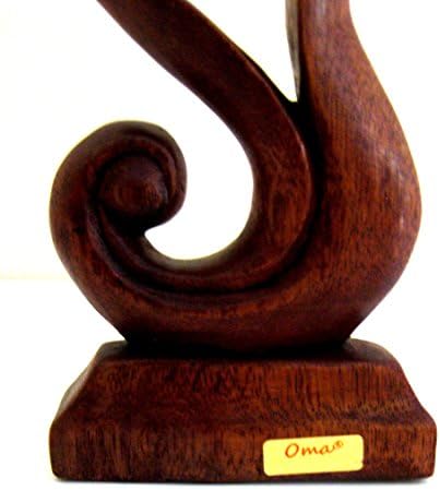 OMA Wooden Romantic Love Statue Handcrafted Gift