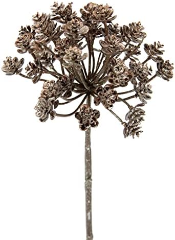 Metallic Dill Branches with Glitter Artificial Flower Decor