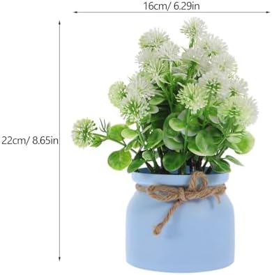 Amosfun Artificial Dandelion Flowers Faux Potted Plant