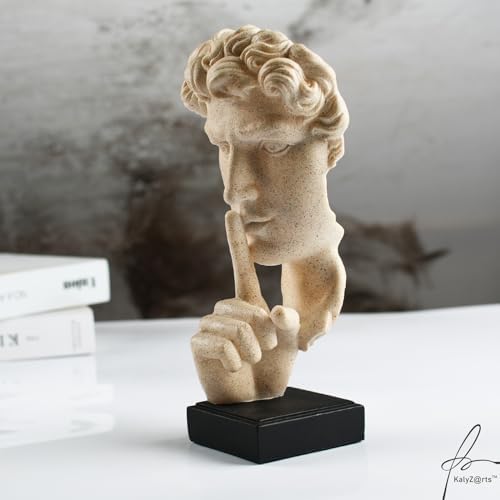 KalyZrts Sandstone Resin Thinker Style Abstract Statue
