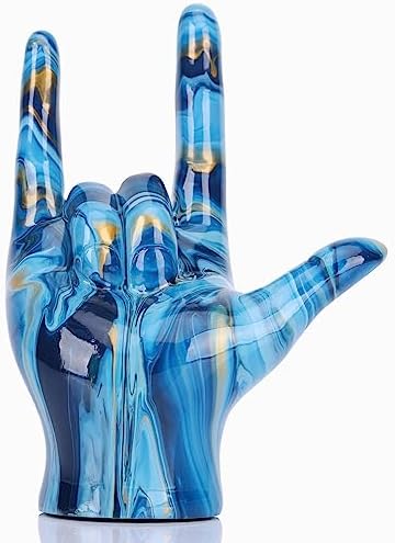 I Love You Gesture Statue Green Home Decor Sculpture 1