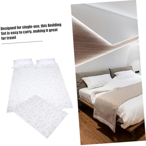 SEWOART Disposable Travel Bedding Set with Pillow Protector