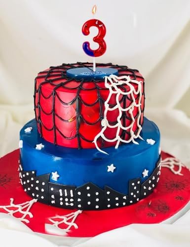 Gezan Spider Man Birthday Candle Number 3 1