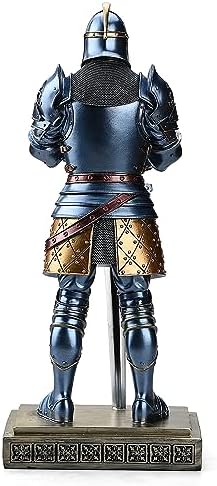 Medieval Knight Statue with Sword - 1512 Inch Blue