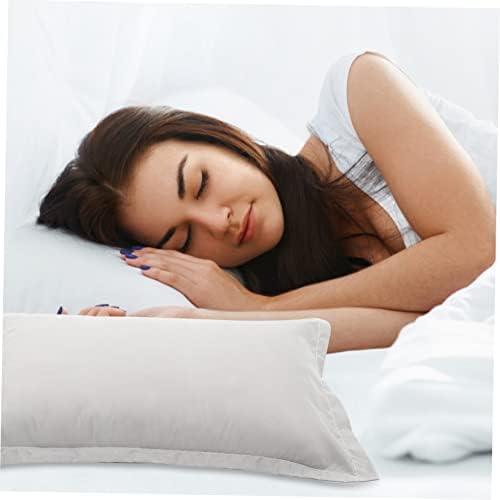 Alipis 2Pc Washable Microfiber Pillowcases - Grey Breathable and Comfortable