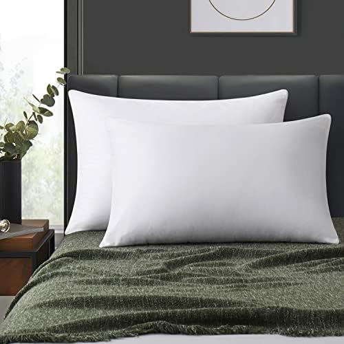 LOSAFEFE 100 Cotton Zip Pillow Cases King Size Set of 4