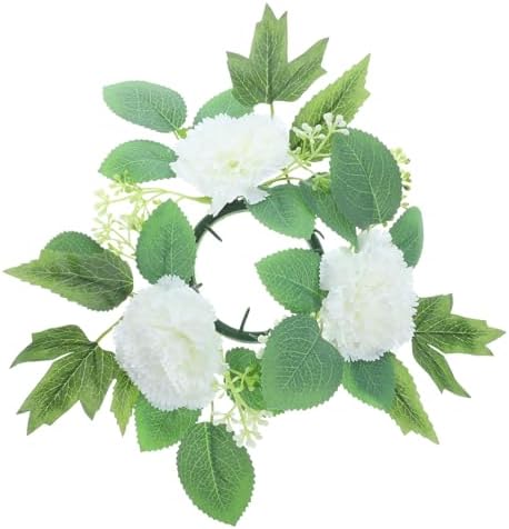 Alipis Pink Artificial Flower Garland Candle Holder 1