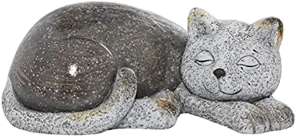Deco 79 Gray Polystone Cat Garden Statue