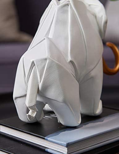 HAUCOZE Dinosaur Mammoth Statue 83inch White Polyresin Decor