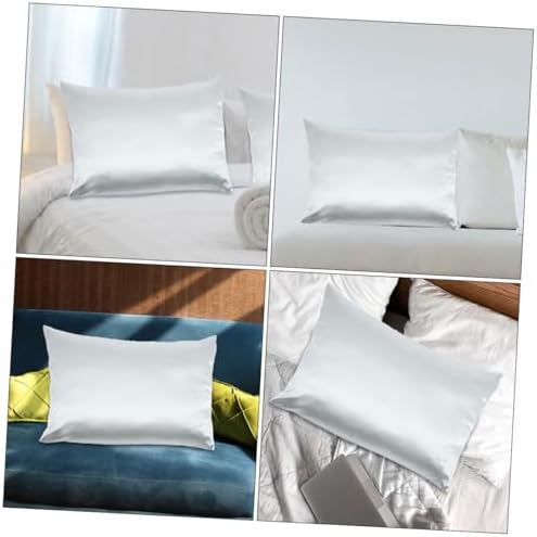 PRETYZOOM Cooling Zippered Satin Pillow Covers 2-Pack