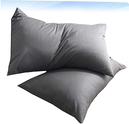Amosfun 2-Pack Dark Grey Pure Cotton Pillowcases