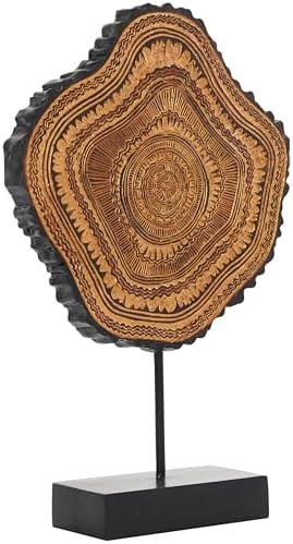 Deco 79 Resin Tribal Statue with Black Stand