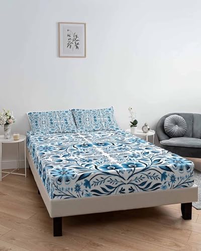 Chees D Zone Queen Fitted Sheet with Deep Pocket and Elastic