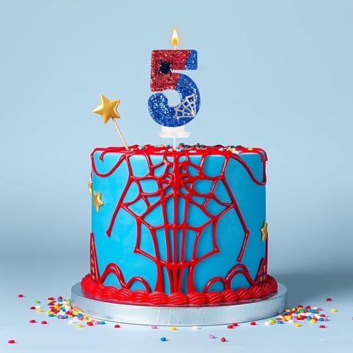WQINX Spider Web Birthday Candles for Kids Party Decor