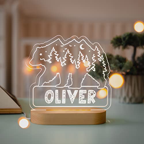 Personalized Acrylic Night Light for Kids