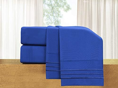 Elegant Comfort Luxury 5 Piece Bed Sheet Set - Royal Blue