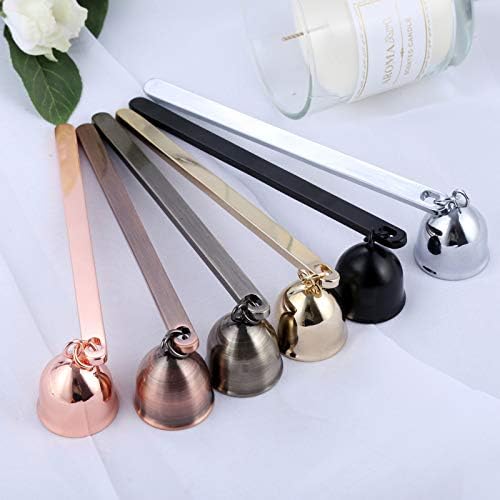 MUXSAM Candle Snuffer Bell-Shaped Stainless Steel Wick Extinguisher for Candle Lovers