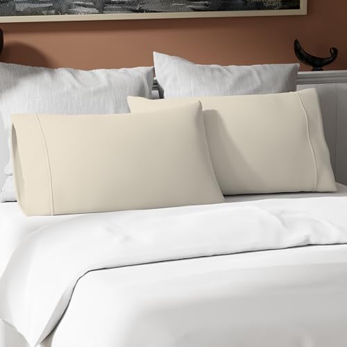 SUPREME ELEGANCE 100 Cotton Pillowcases - Fresh Ivory
